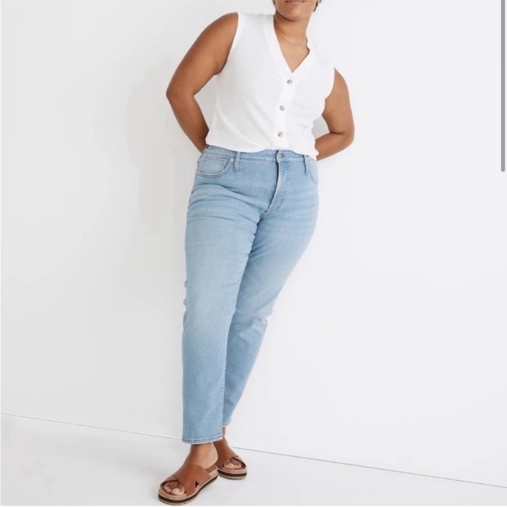 Madewell The Mid-Rise Perfect Vintage Jean in Alderton Wash size 33 H33